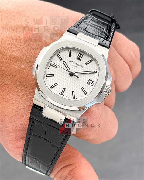 patek philippe watch leather strap|patek philippe nautilus rubber strap.